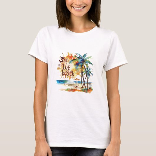 T-shirt Soleil de la plage (Devant)