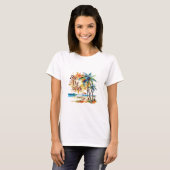 T-shirt Soleil de la plage (Devant entier)