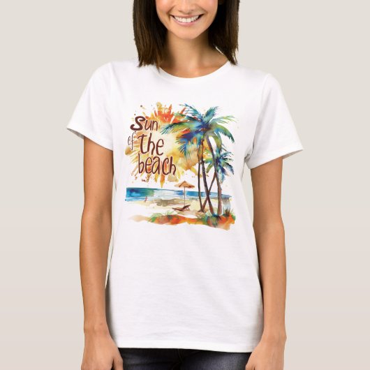 T-shirt Soleil de la plage (Devant)