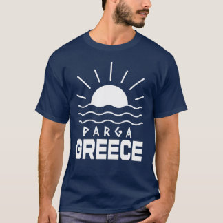T-shirt Soleil de Parga Grèce, bleu marine masculin