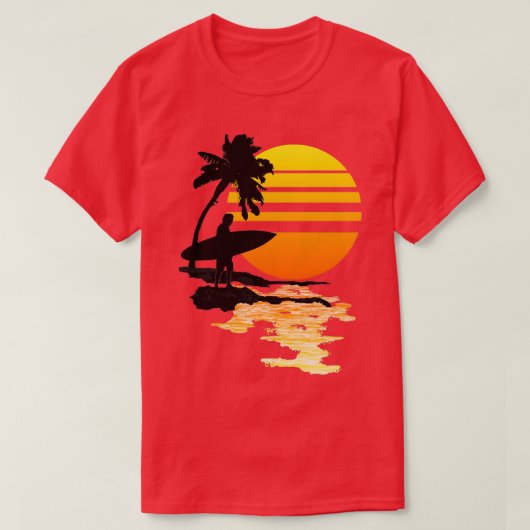 T-shirt Soleil de surf 1 (Design devant)