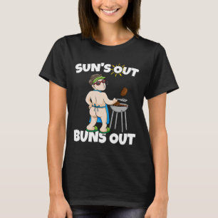 T-shirt Soleil Dehors Fesses Dehors I R barbecue Porc Effi