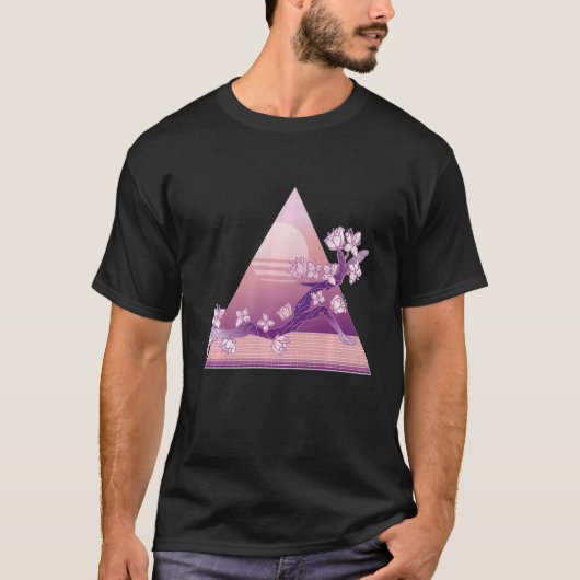 T-shirt Soleil des fleurs pyramidales (Devant)
