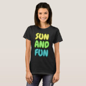 T-Shirt Soleil Et Amusement (Devant entier)