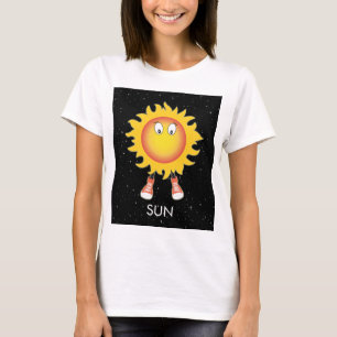T-shirt Soleil et étoiles dans l'espace