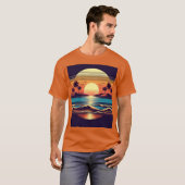 T-shirt soleil et mer (Devant entier)