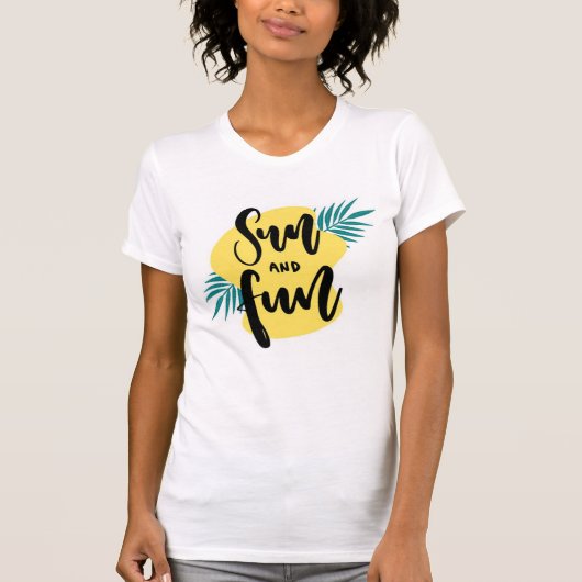 T-shirt Soleil et plaisir (Devant)