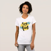 T-shirt Soleil et plaisir (Devant entier)