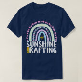 T-shirt Soleil et Rafting Cute Arc en ciel pour femmes enf (Design devant)