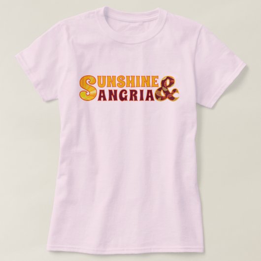 T-shirt Soleil et sangria (Design devant)