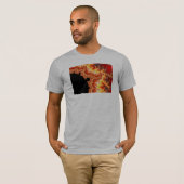 T-shirt Soleil flamboyant - Fractal (Devant entier)