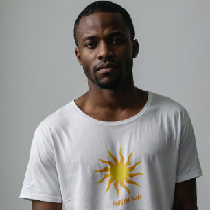 T-shirt Soleil flamboyant jaune et orange