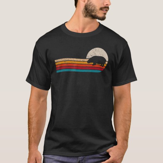 T-shirt Soleil hippo rétro (Devant)