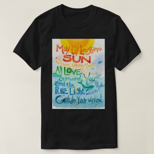 T-shirt Soleil longue durée (Design devant)