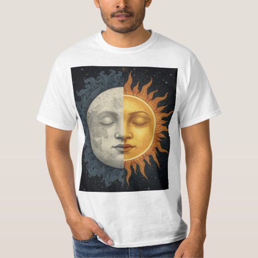 T-shirt soleil lune (Devant)