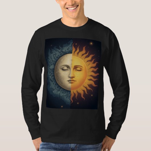 T-shirt soleil lune (Devant)