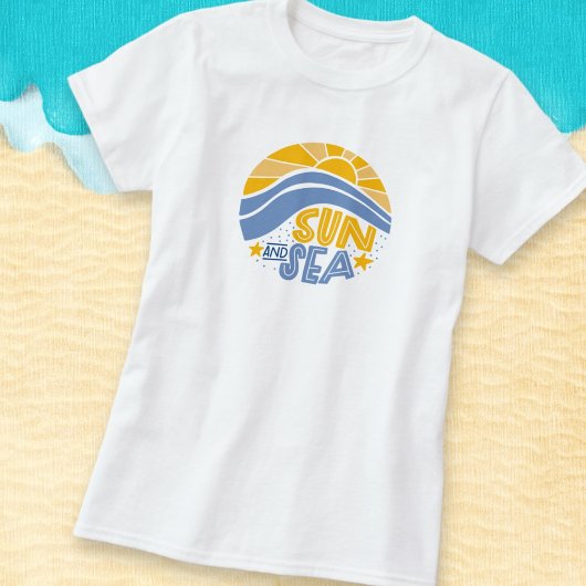 T-shirt Soleil, mer et plage d'été