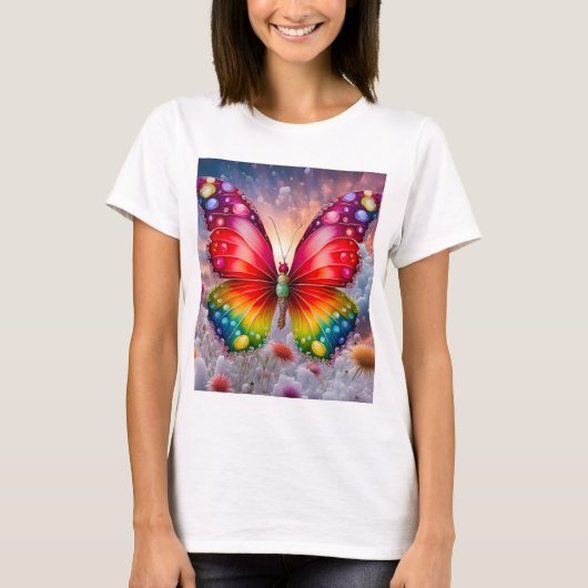 T-shirt Soleil papillon (Devant)