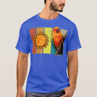 T-shirt Soleil Parakeet Parrot Oiseaux Hommes Femmes Enfan