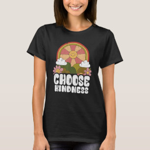 T-shirt Soleil Positif Paix Hippie Choisissez Kindness Ear