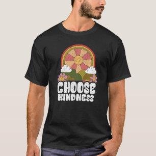 T-shirt Soleil Positif Paix Hippie Choisissez Kindness Ear