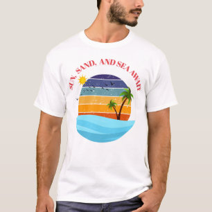 T-shirt Soleil, Sable et Mer Attendent
