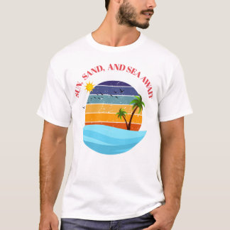T-shirt Soleil, Sable et Mer Attendent