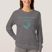 T-shirt Soleil, Sable et Vagues (Devant)