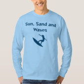 T-shirt Soleil, Sable et Vagues (Devant)