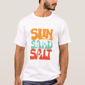 T-shirt Soleil Sable Sel - Été (Devant)