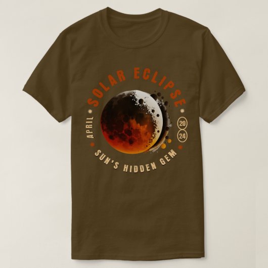 T-shirt Soleil Solaire Éclipse Soleil Jeu caché (Design devant)