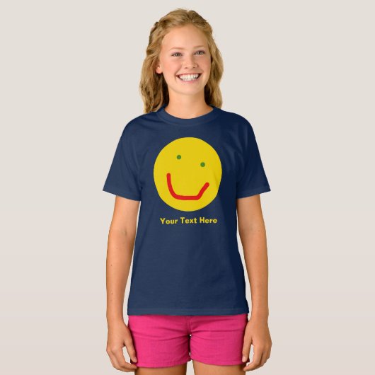 T-shirt Soleil souriant, visage joyeux (Devant entier)