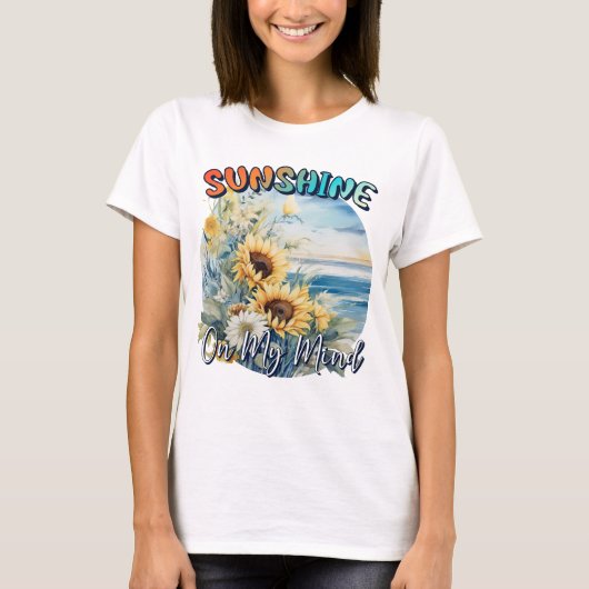 T-shirt Soleil sur mon esprit (Devant)