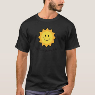 T-shirt Soleil Sur Mon Esprit Sourire Visage Joyeux Sourir