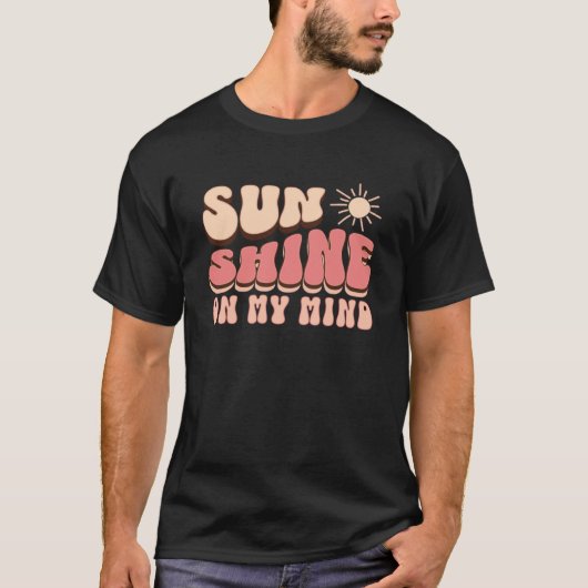 T-shirt Soleil Sur Mon Esprit Vacances Rétro (Devant)