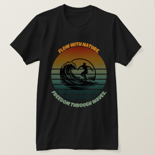 T-shirt "Soleil, Surf et âme" 🌊 (Design devant)