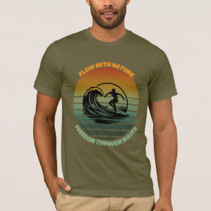 T-shirt Soleil, Surf et âme" 🌊