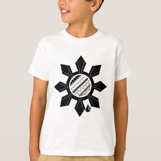 T-shirt Soleil Tribal pour enfants (Devant)
