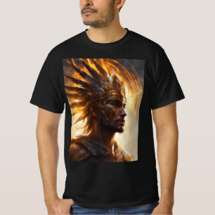 T-shirt Soleil Warrior King Total Solar Eclipse 2024 Homme