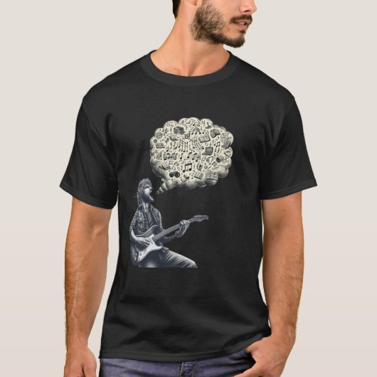 T-shirt Solfeggio explosif guitariste (Devant)