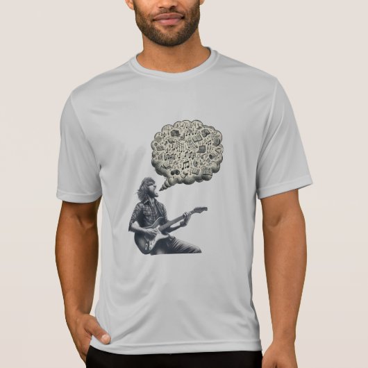 T-shirt Solfeggio explosif guitariste (Devant)