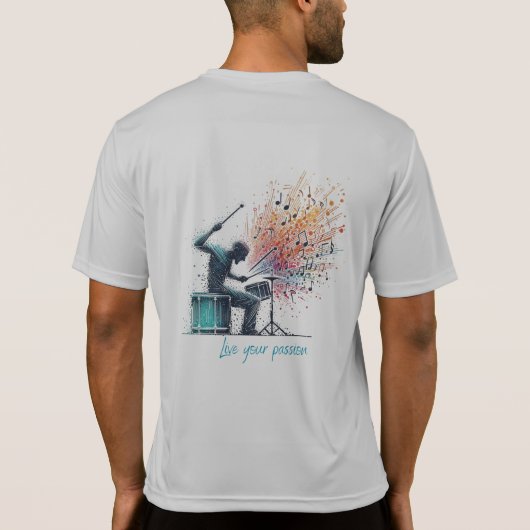 T-shirt Solfeggio explosif guitariste (Dos)