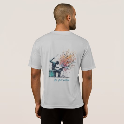 T-shirt Solfeggio explosif guitariste (Dos entier)