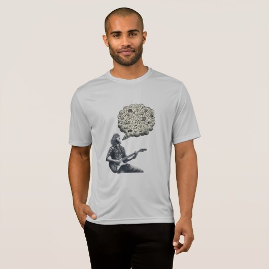 T-shirt Solfeggio explosif guitariste (Devant entier)