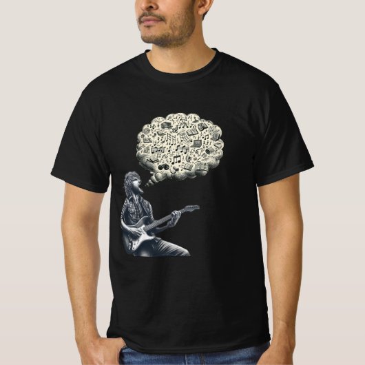 T-shirt Solfeggio explosif guitariste (Devant)