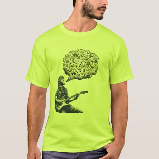 T-shirt Solfeggio explosif guitariste (Devant)