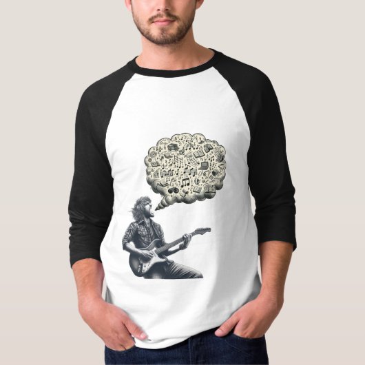 T-shirt Solfeggio explosif guitariste (Devant)