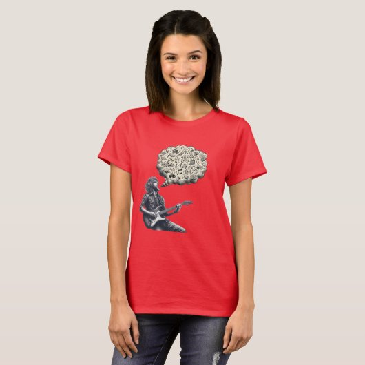 T-shirt Solfeggio explosif guitariste (Devant entier)