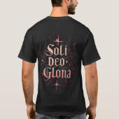 T-shirt Soli Deo Gloria, Gloire à Dieu seul, chrétien, (Dos)