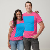 T-shirt Solid Cyan Blue Background | Summer Minimal Style (Unisexe)